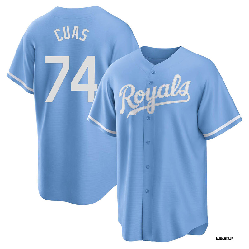 Light Blue Jose Cuas Men's Kansas City Royals 2022 Alternate Jersey - Replica Big Tall