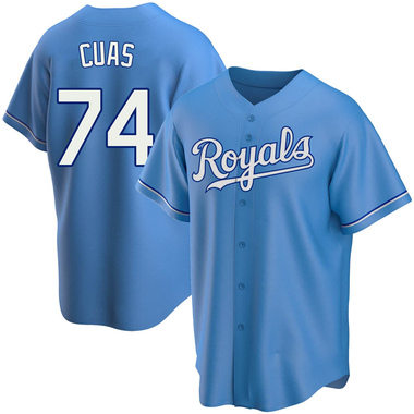 Light Blue Jose Cuas Men's Kansas City Royals Alternate Jersey - Replica Big Tall