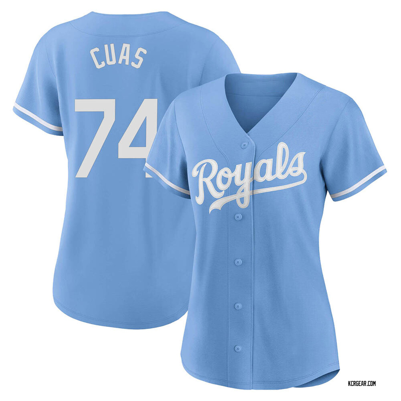 Light Blue Jose Cuas Women's Kansas City Royals 2022 Alternate Jersey - Authentic Plus Size