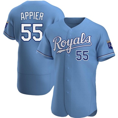 Light Blue Kevin Appier Men's Kansas City Royals Alternate Jersey - Authentic Big Tall