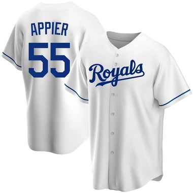 White Kevin Appier Youth Kansas City Royals Home Jersey - Replica